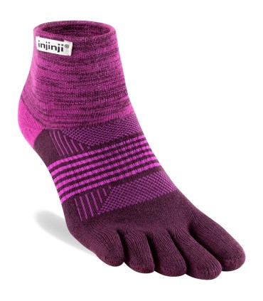 Injinji Women's Trail Midweight Mini-Crew Violet