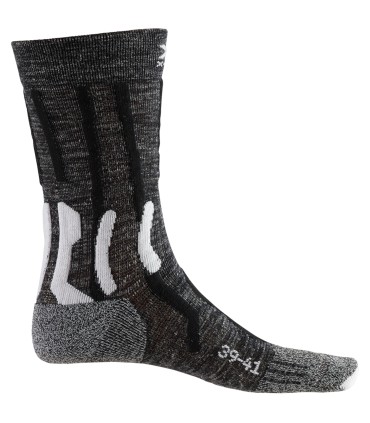 X-Socks Trek Merino Women Crew wandelsokken Grijs/Zwart