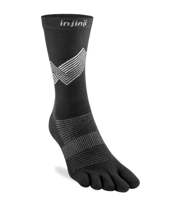 Injinji Run Lightweight Crew Zwart