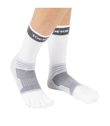 TOETOE Sports Tennis Ankle teensokken wit/grijs