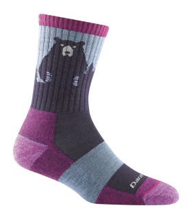 Darn Tough Lightweight Merino Micro Crew Paarse Wandelsokken