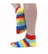 ToeToe Yoga & Pilatus Grip enkel teensokken rainbow