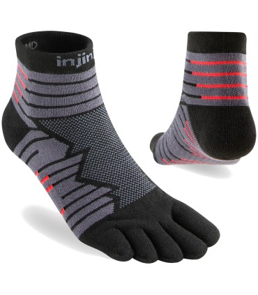 Injinji Ultra Run Mini-Crew Zwart
