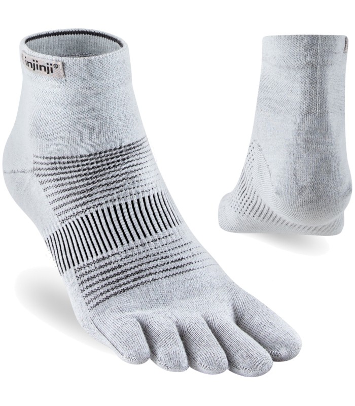 Injinji Run Lightweight Mini-Crew Lichtgrijs
