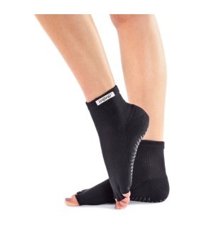 Injinji Grip Toeless Mini-Crew Zwart